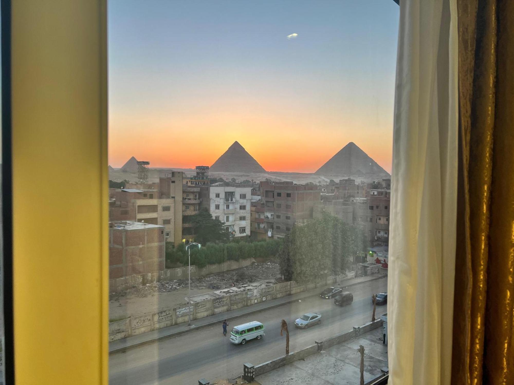 King Khafren View Inn Kafret el-Gabal Exterior foto